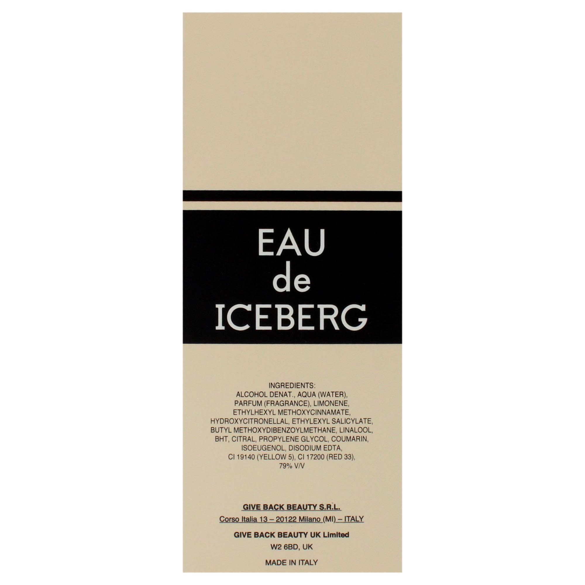 Amazon.com : Eau De Iceberg Pour Femme By Iceberg, 3.30-Ounce